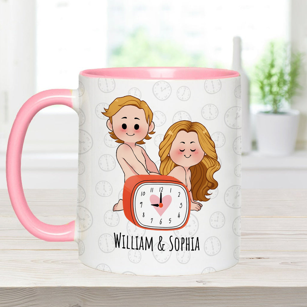 Für dich würde ich bis nach 21 Uhr aufbleiben – Personalisierte Tasse für Paare