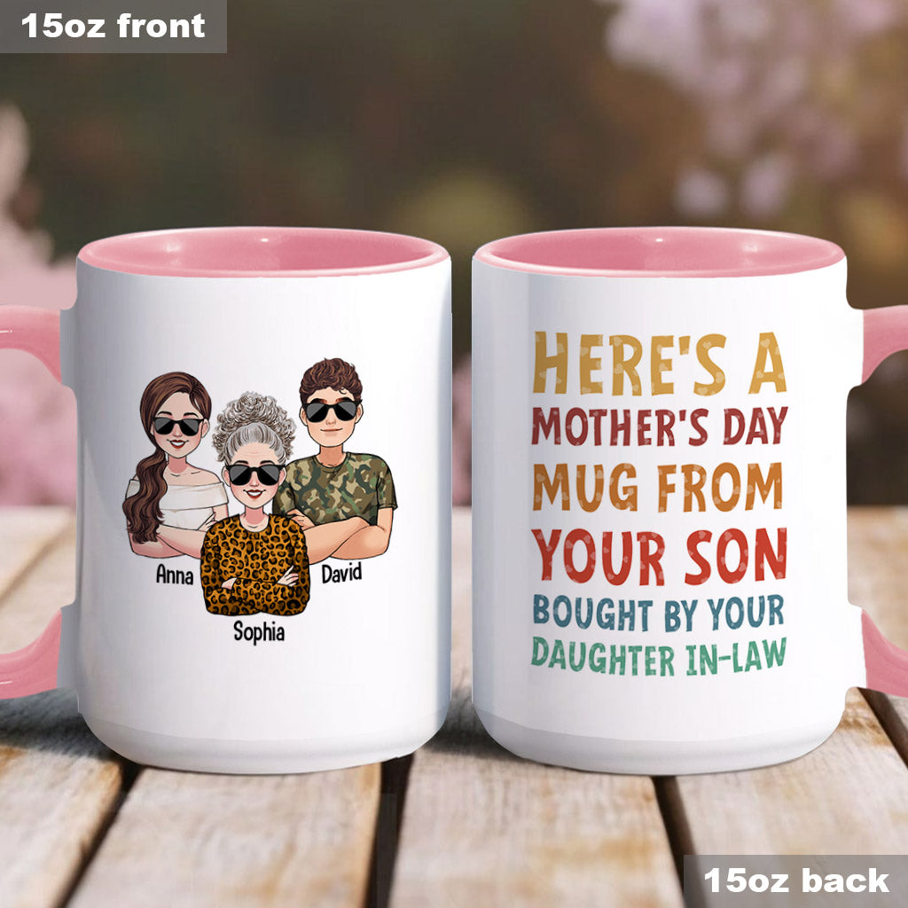 A Mug From Your Son/ Daughter - Personalized Mother Accent Mug