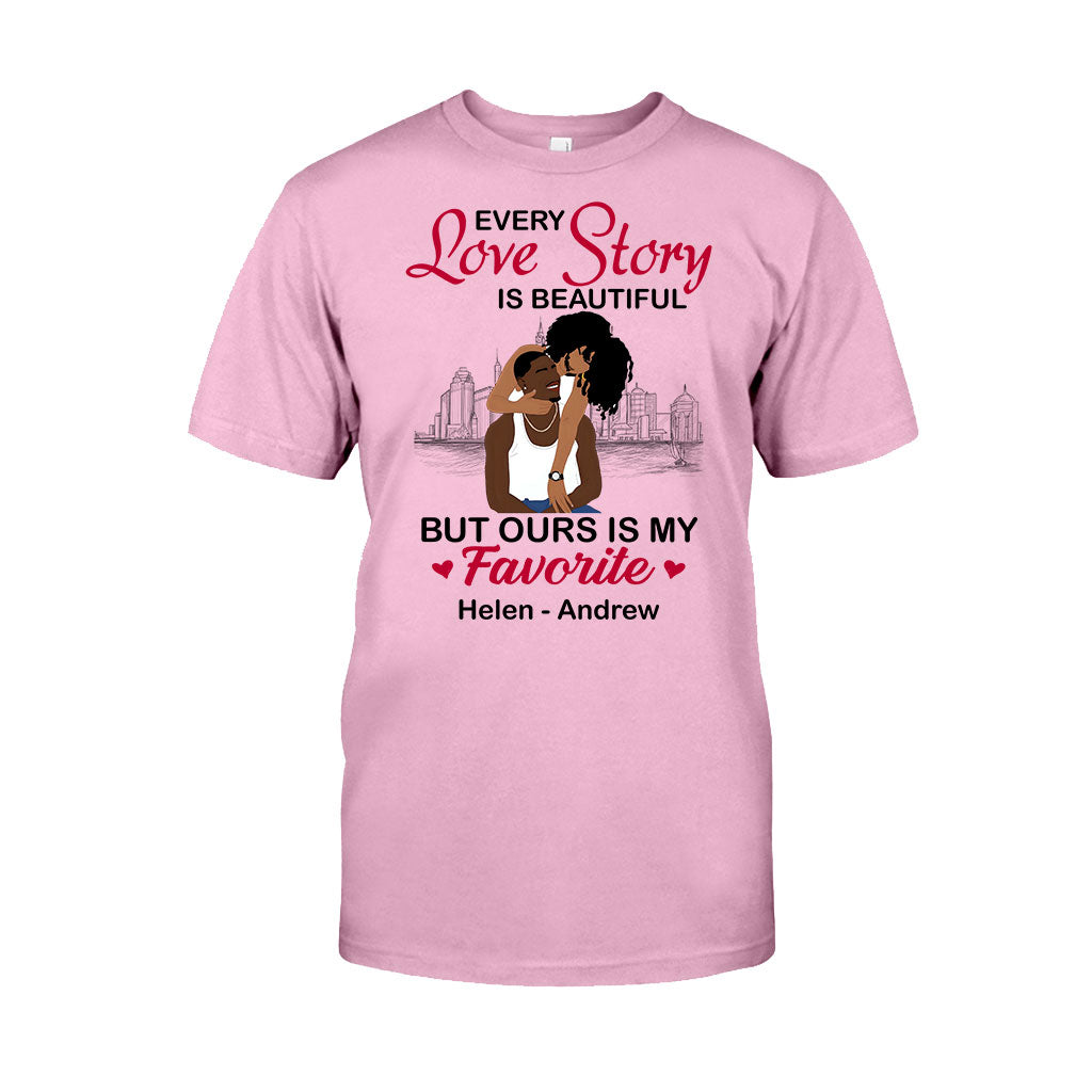 Our Story Is My Favorite - Personalized African American T-shirt And Hoodie