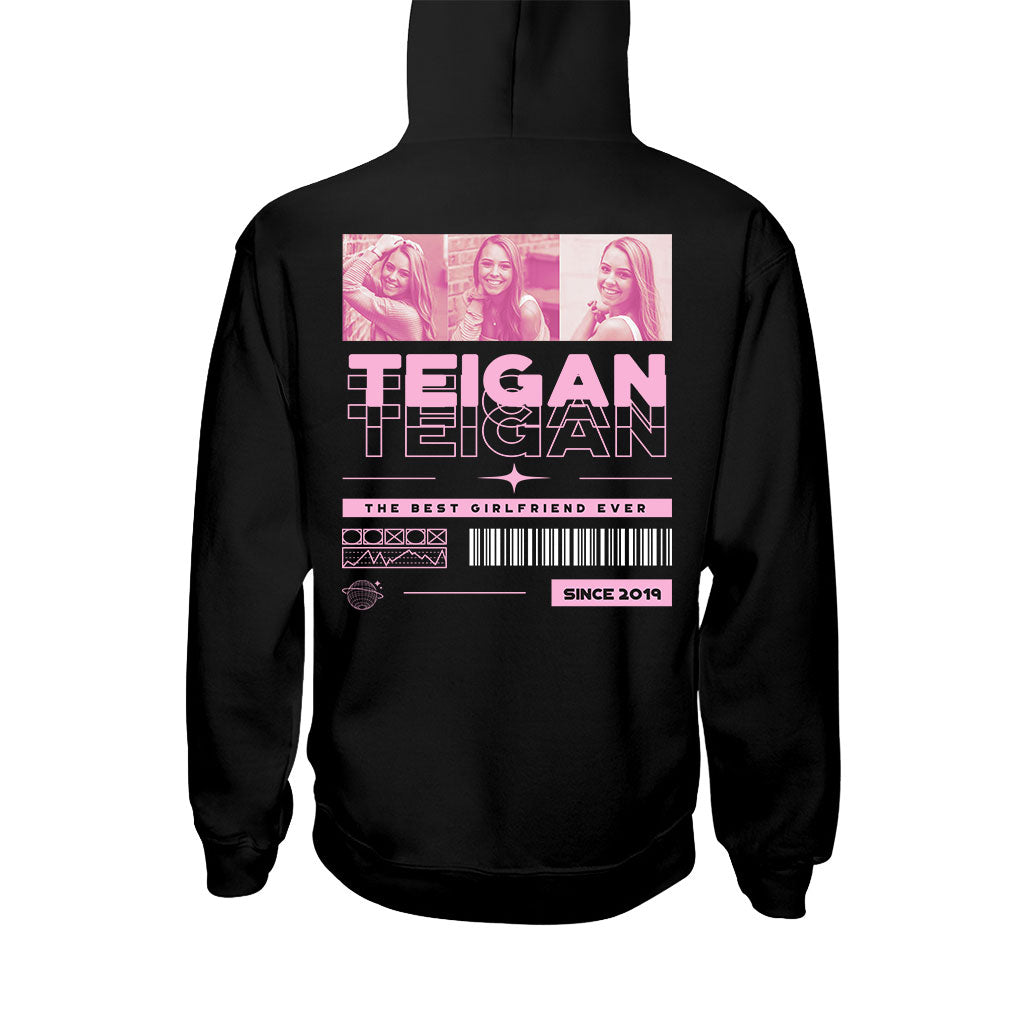 Meine Freundin – Personalisiertes Partner-T-Shirt und Hoodie
