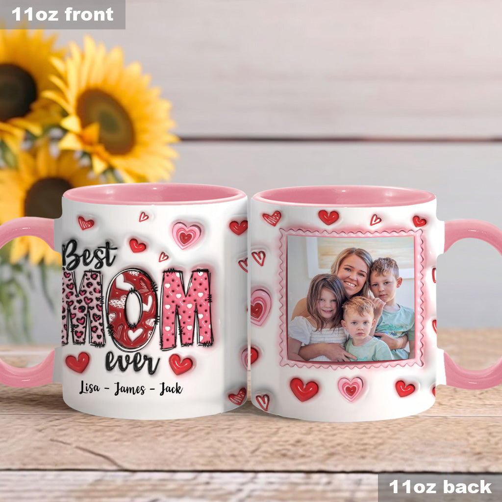 Beste Mama aller Zeiten - Personalisierte Tasse mit Muttermotiv