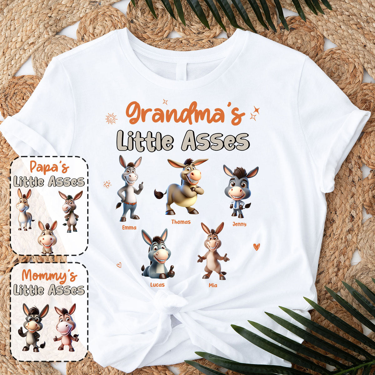 Omas Mama – Egal welcher Titel, kleine Süße – Personalisiertes Oma-T-Shirt und Hoodie