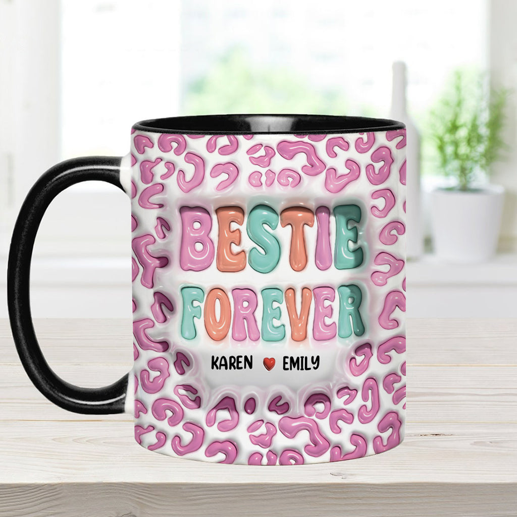 Für immer beste Freundin - Personalisierte Tasse mit dem Aufdruck „Bestie“