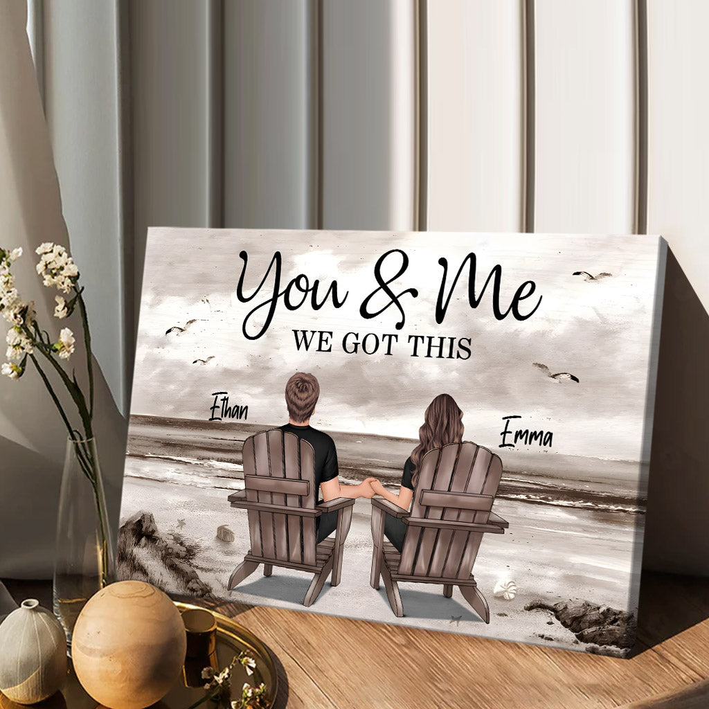 Strandlandschaft für Paare – Personalisierte Leinwand und Poster für Paare