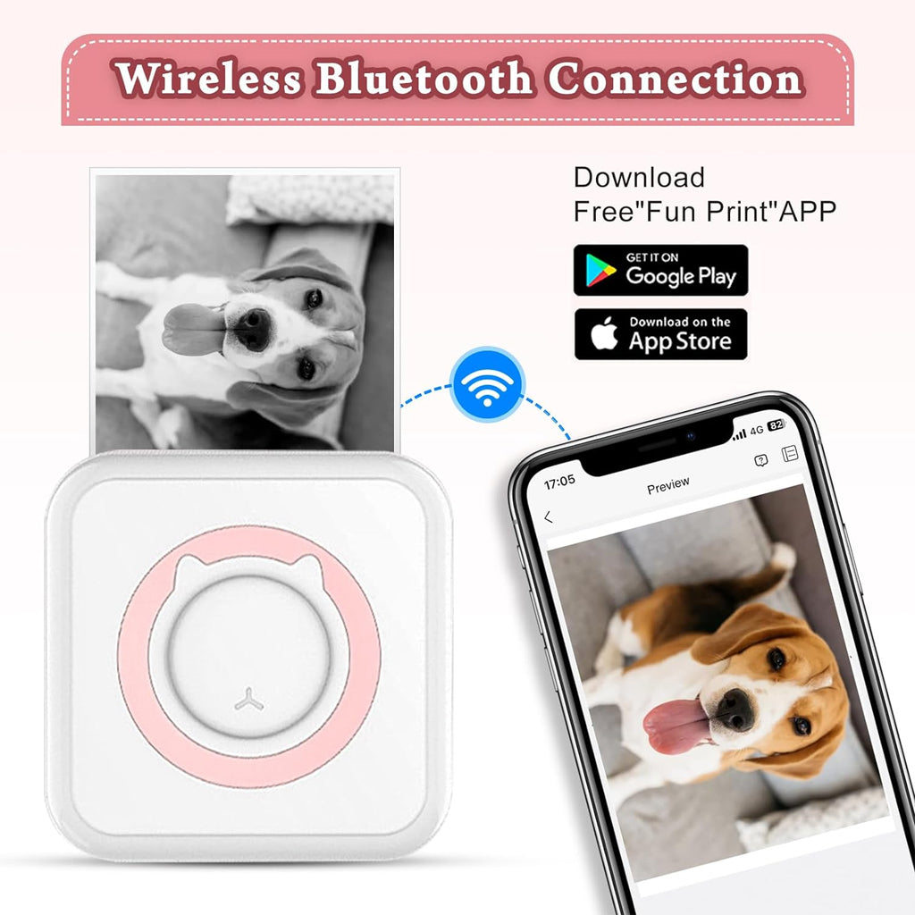 Mini Thermal Printer Cute Cat - Mini Thermal Printer