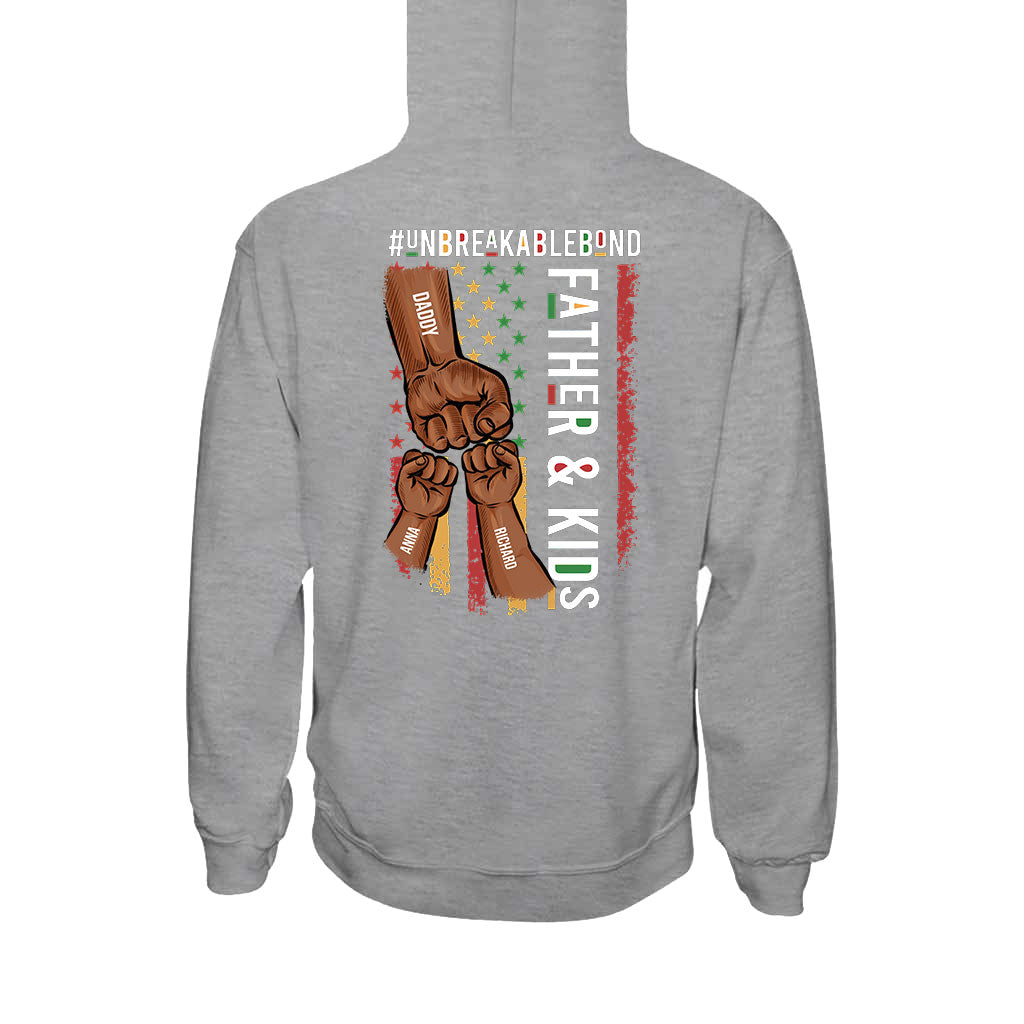 Father & Son Unbreakablebond - Personalized African American T-shirt and Hoodie