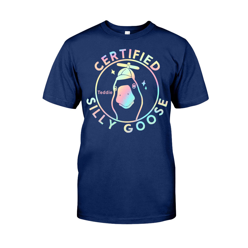 Zertifizierte alberne Gans – Personalisiertes Sarkasmus-T-Shirt und Hoodie