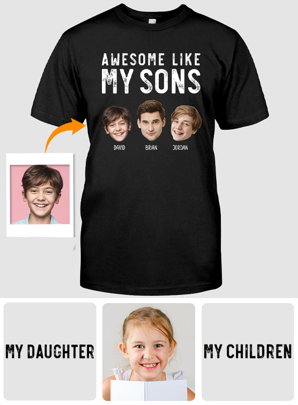 So großartig wie meine Kinder – personalisiertes Vater-T-Shirt und Hoodie