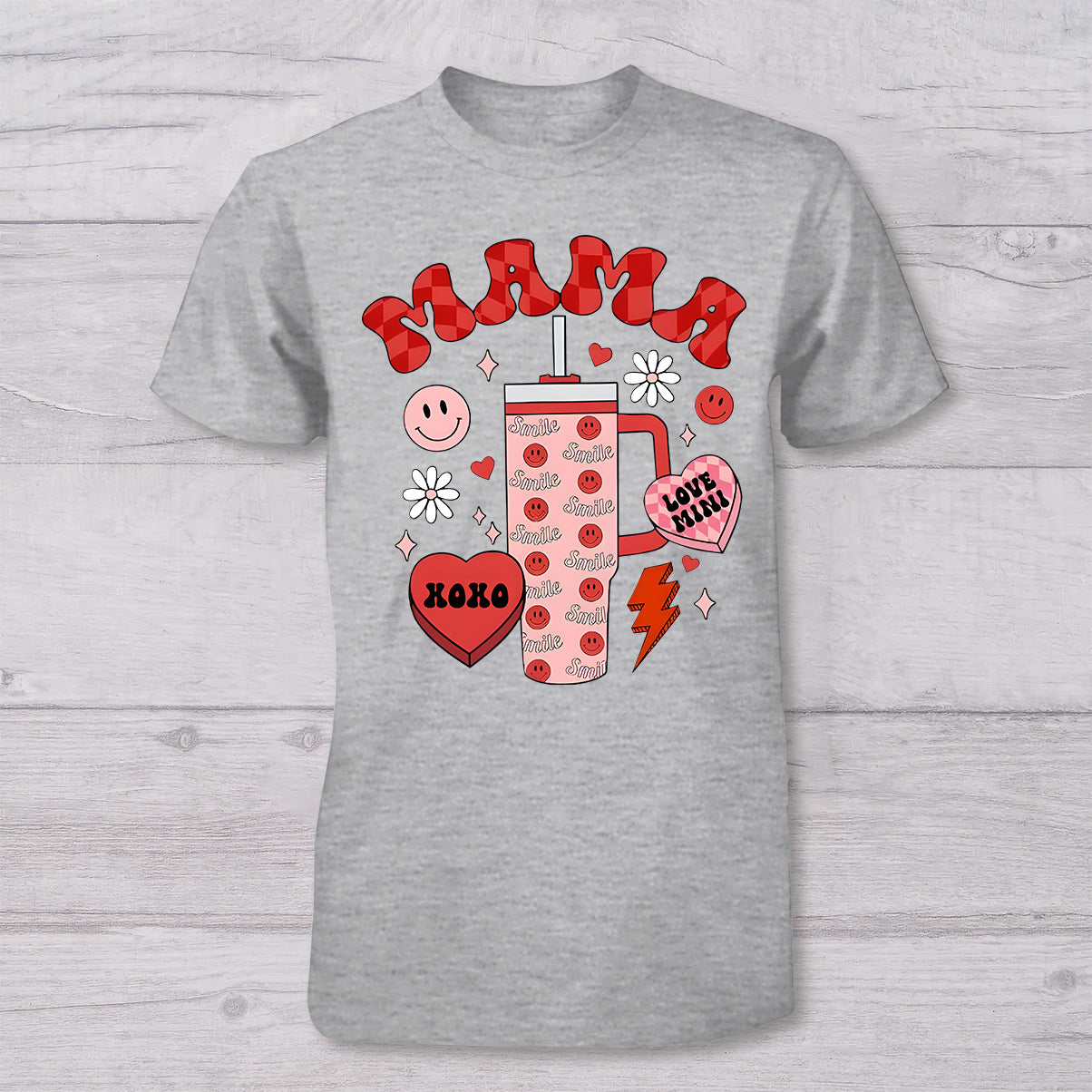 Mama und Mini – Personalisiertes Mutter-T-Shirt und Baby-Body