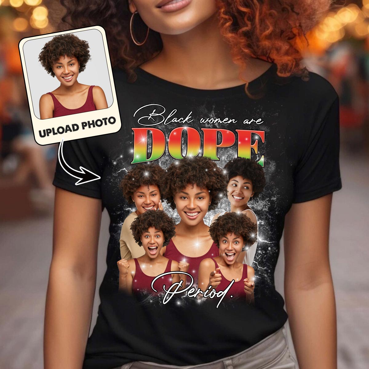 Schwarze Frauen sind einfach großartig! – Personalisiertes T-Shirt und Hoodie für Afroamerikanerinnen