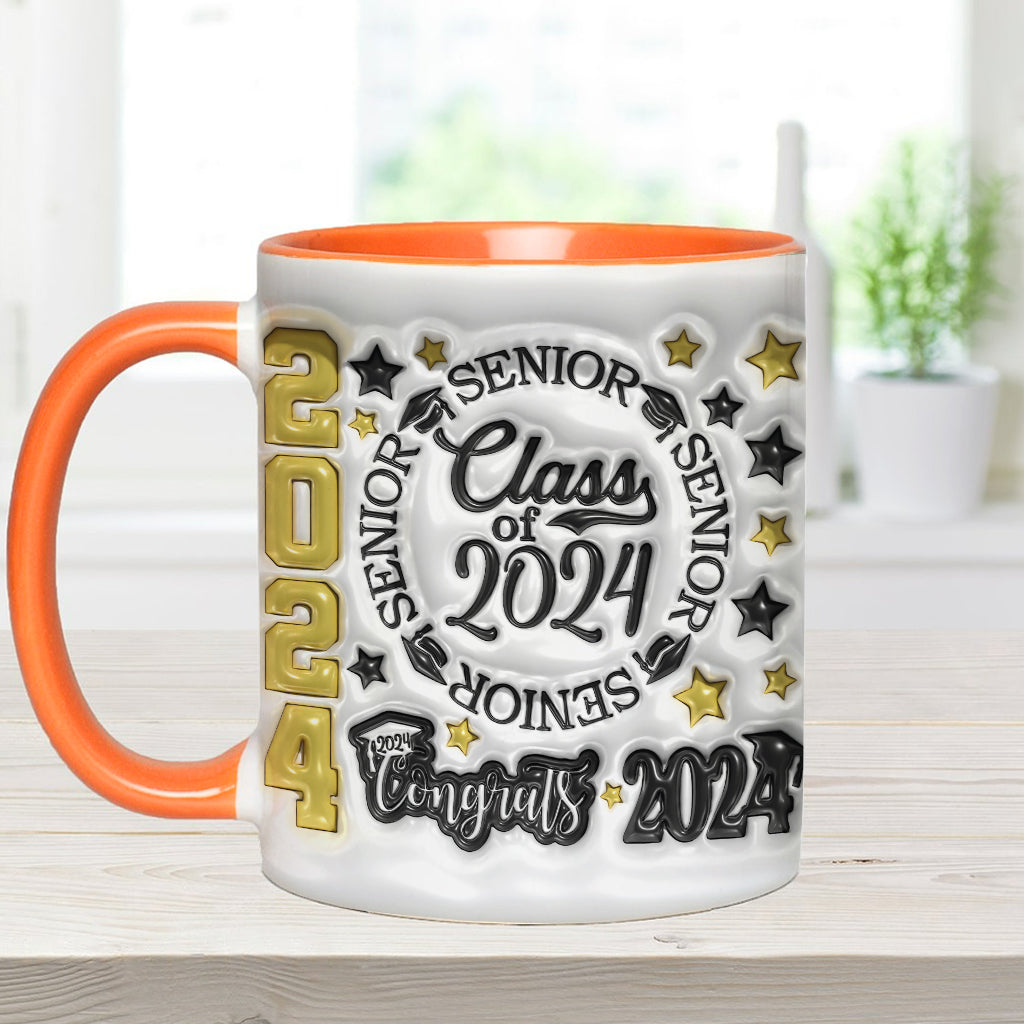 Abschlussjahrgang 2024 – Personalisierte Tasse mit Abschlussakzent