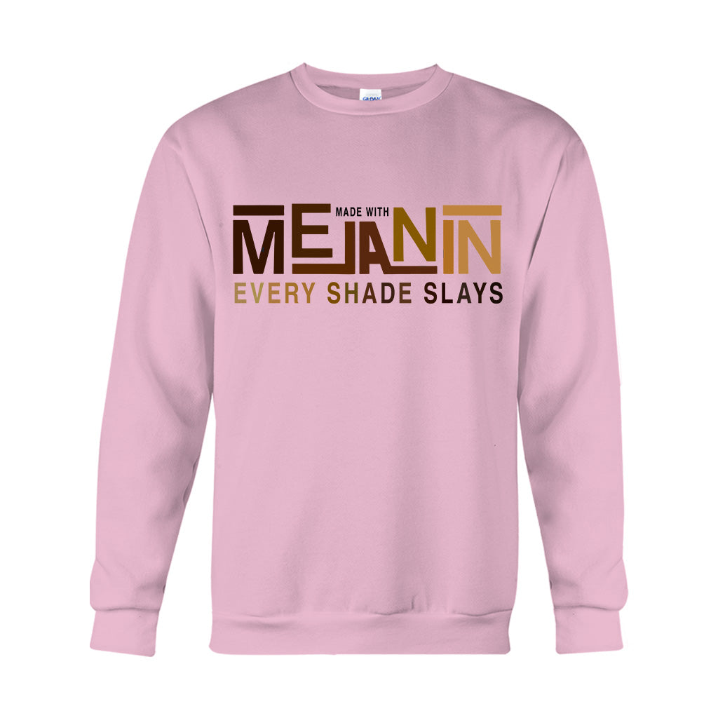 Hergestellt mit Melanin – T-Shirt und Hoodie für Afroamerikaner