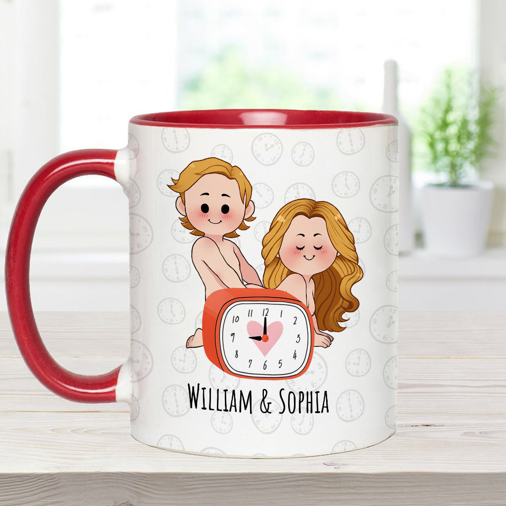 Für dich würde ich bis nach 21 Uhr aufbleiben – Personalisierte Tasse für Paare
