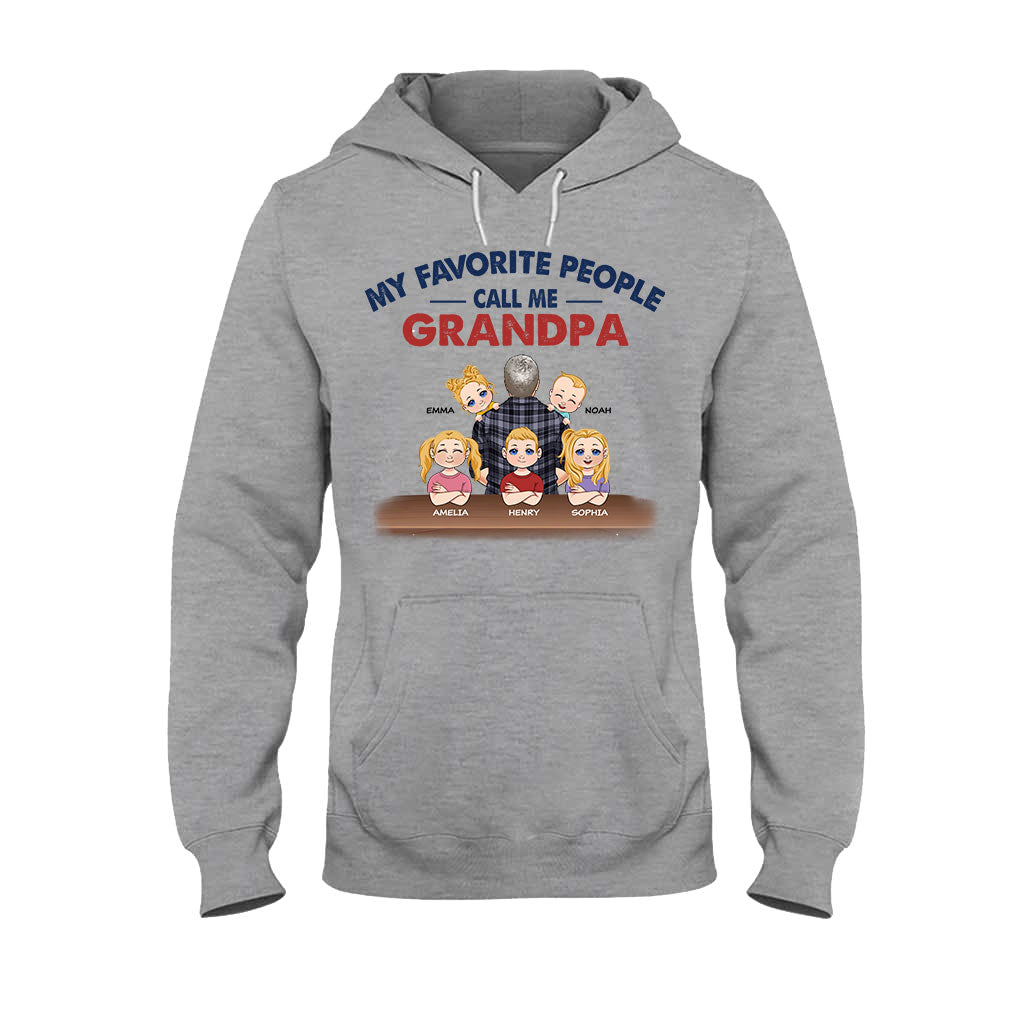 Meine Lieblingsmenschen nennen mich Opa – Personalisiertes Vater-T-Shirt und Hoodie