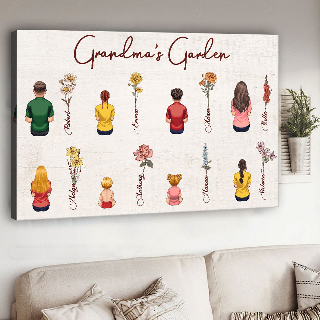 Omas Garten – Personalisierte Leinwand und Poster für Oma