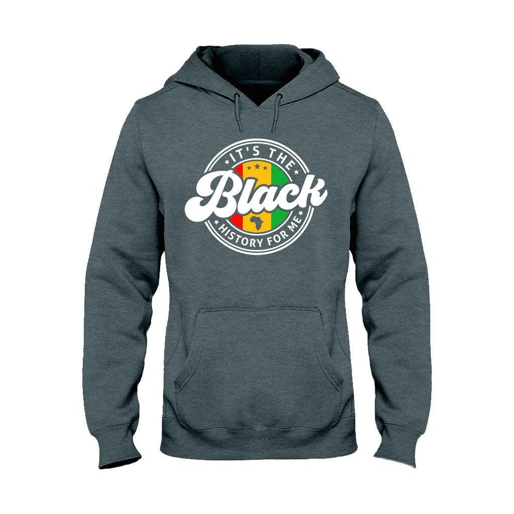 „It's The Black History For Me“ – personalisiertes T-Shirt und Hoodie für Afroamerikaner