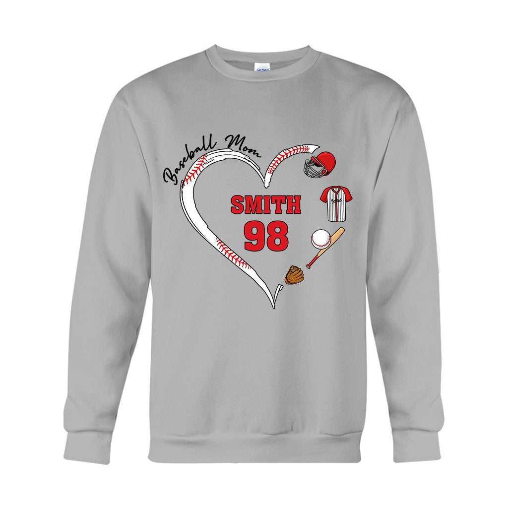 Baseball-Mama – Personalisiertes Baseball-T-Shirt und Hoodie