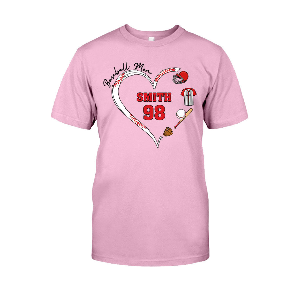 Baseball-Mama – Personalisiertes Baseball-T-Shirt und Hoodie