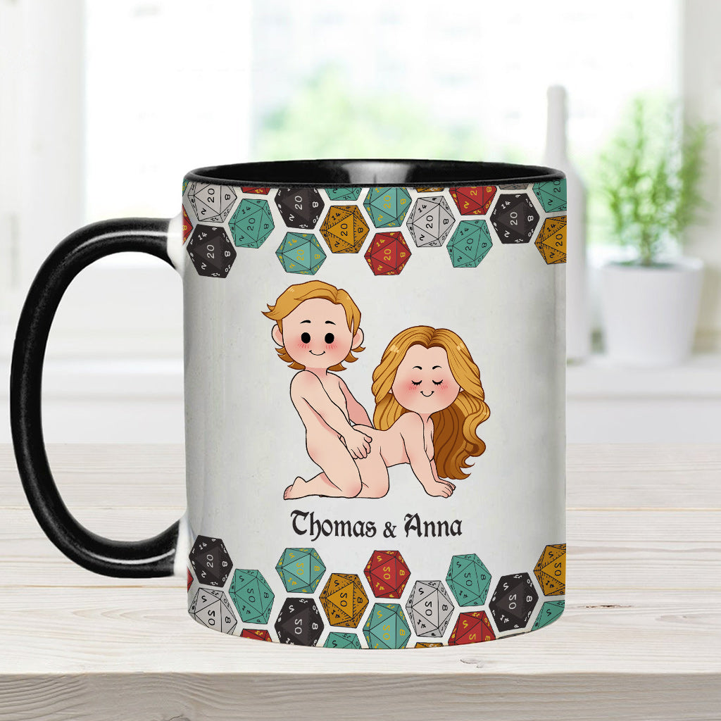 Sleeping With The DM - Personalized RPG Accent Mug