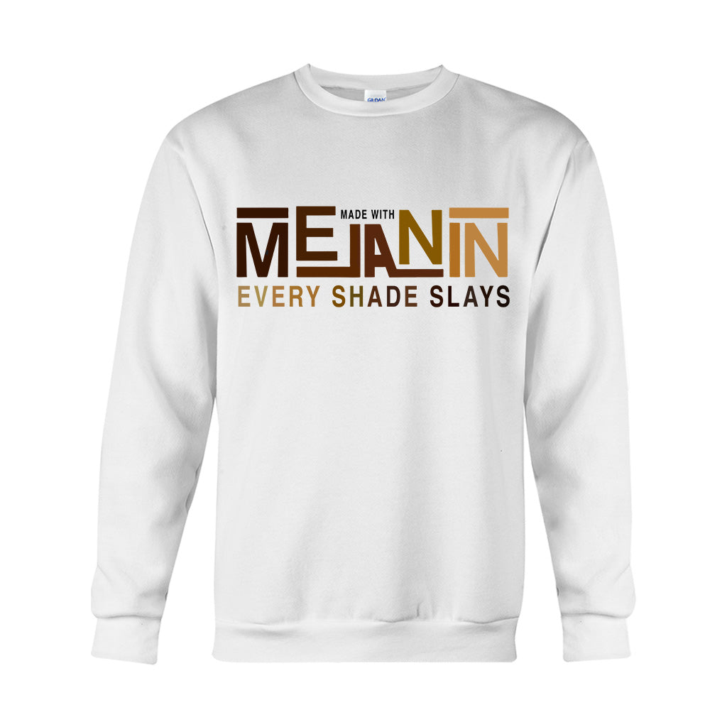 Hergestellt mit Melanin – T-Shirt und Hoodie für Afroamerikaner