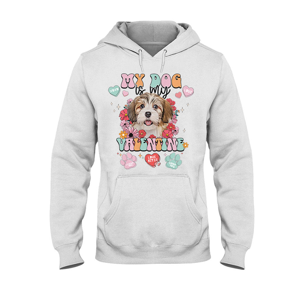Mein Hund ist mein Valentinsschatz – Personalisiertes Hunde-T-Shirt und Hoodie
