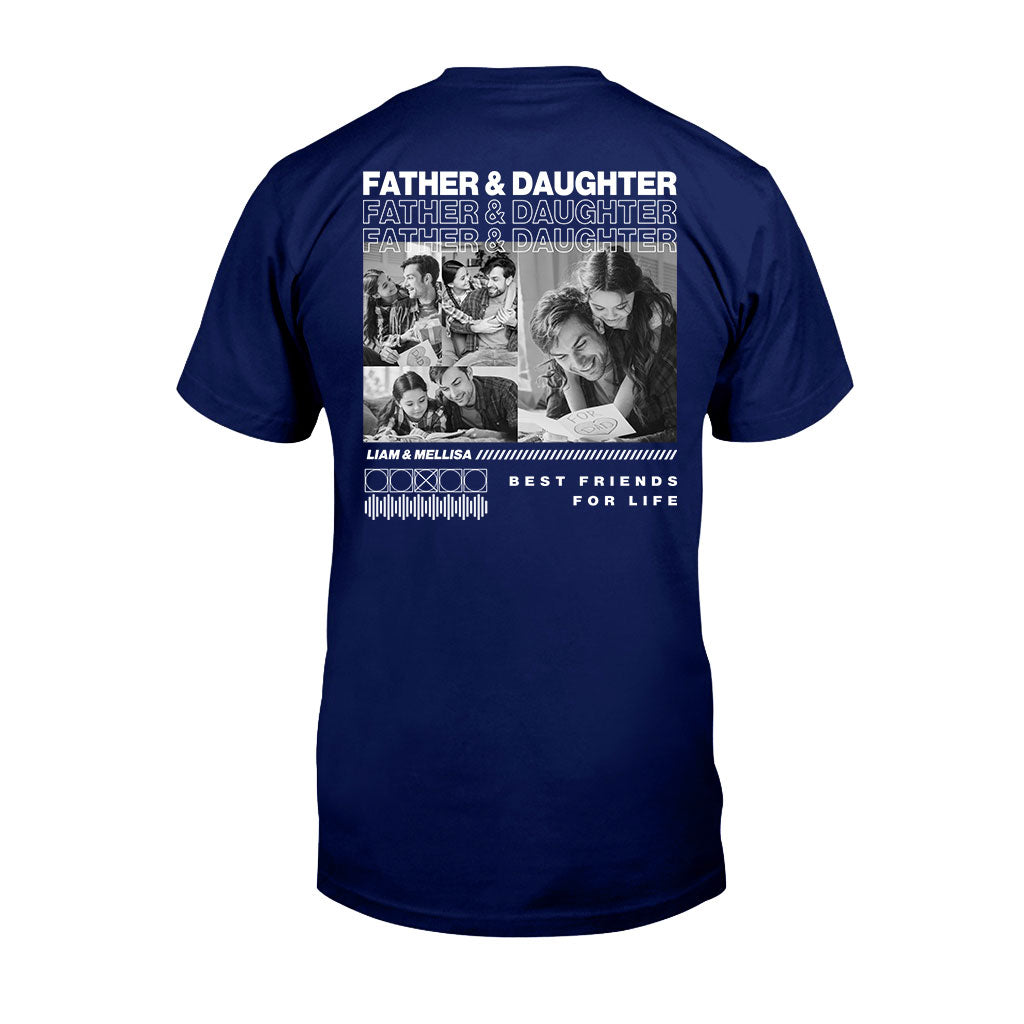 Vater und Sohn, beste Freunde – personalisiertes Vater-T-Shirt und Hoodie