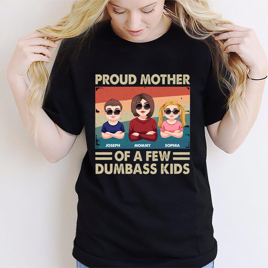 Stolze Mutter mehrerer Kinder – Personalisiertes Mutter-T-Shirt und Hoodie
