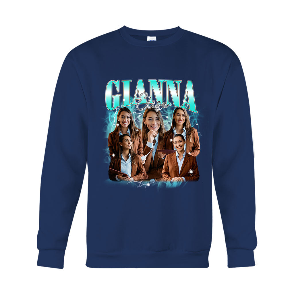 Individueller Text und Fotos – das perfekte Geschenk für jeden Anlass – personalisiertes T-Shirt und Hoodie
