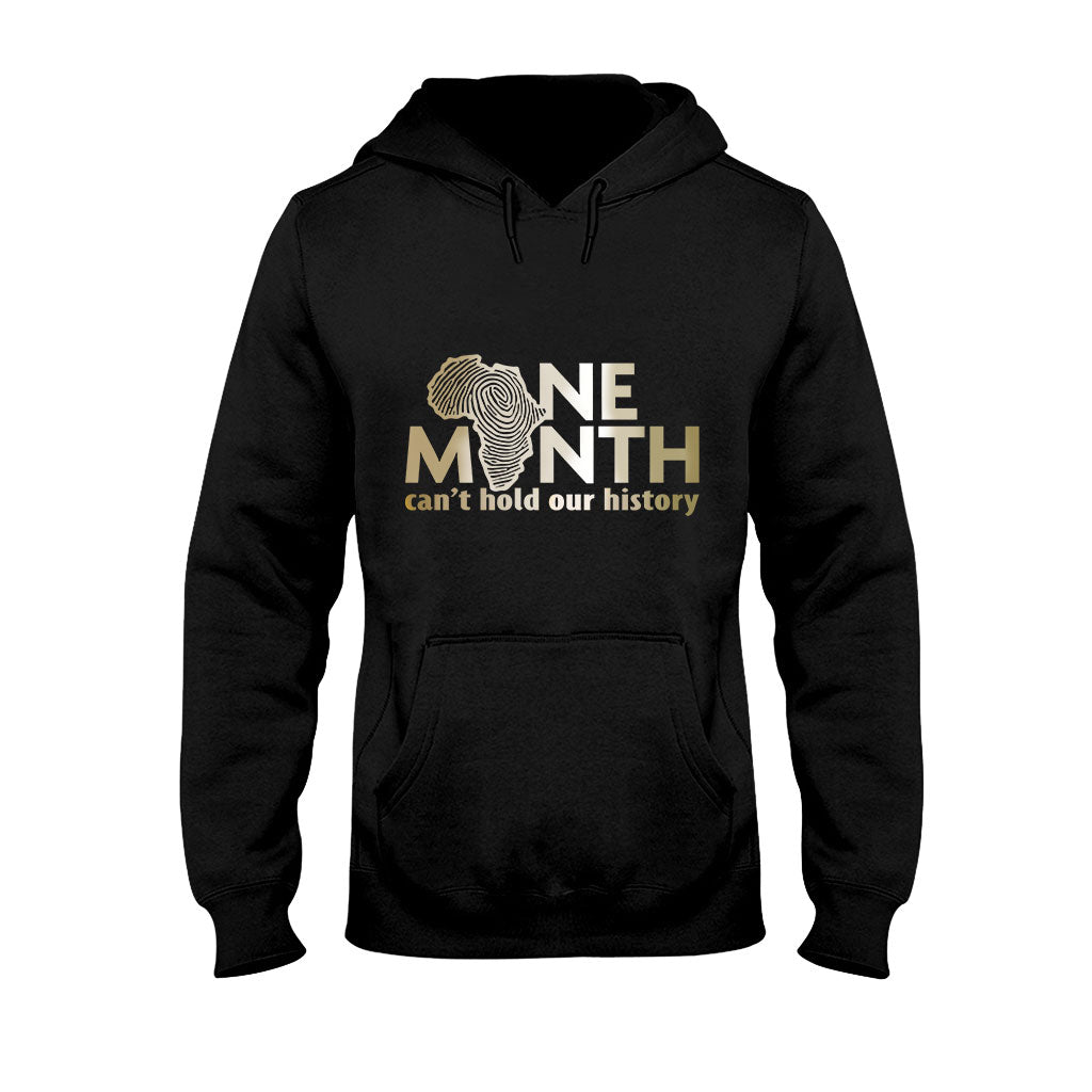 Ein Monat kann unsere Geschichte nicht auslöschen – T-Shirt und Hoodie für Afroamerikaner