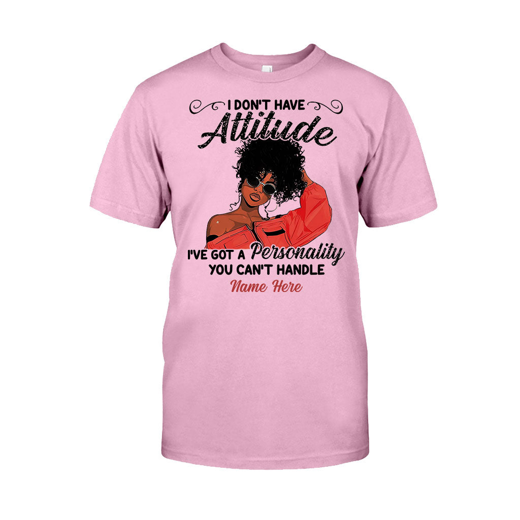 Ich habe keine Attitüde – Personalisiertes T-Shirt und Hoodie für Afroamerikaner
