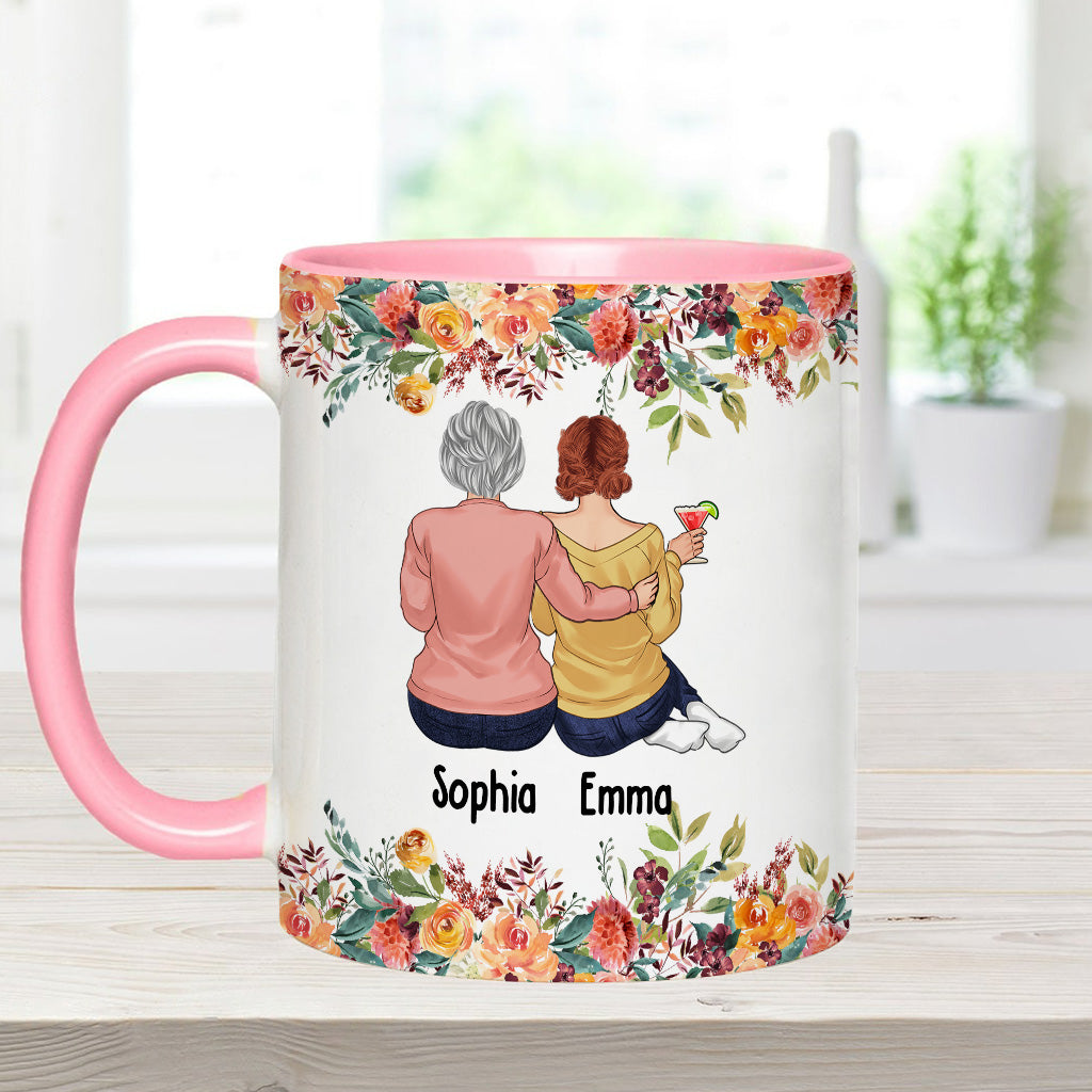 Mutter und Töchter – Personalisierte Tasse mit Muttermotiv