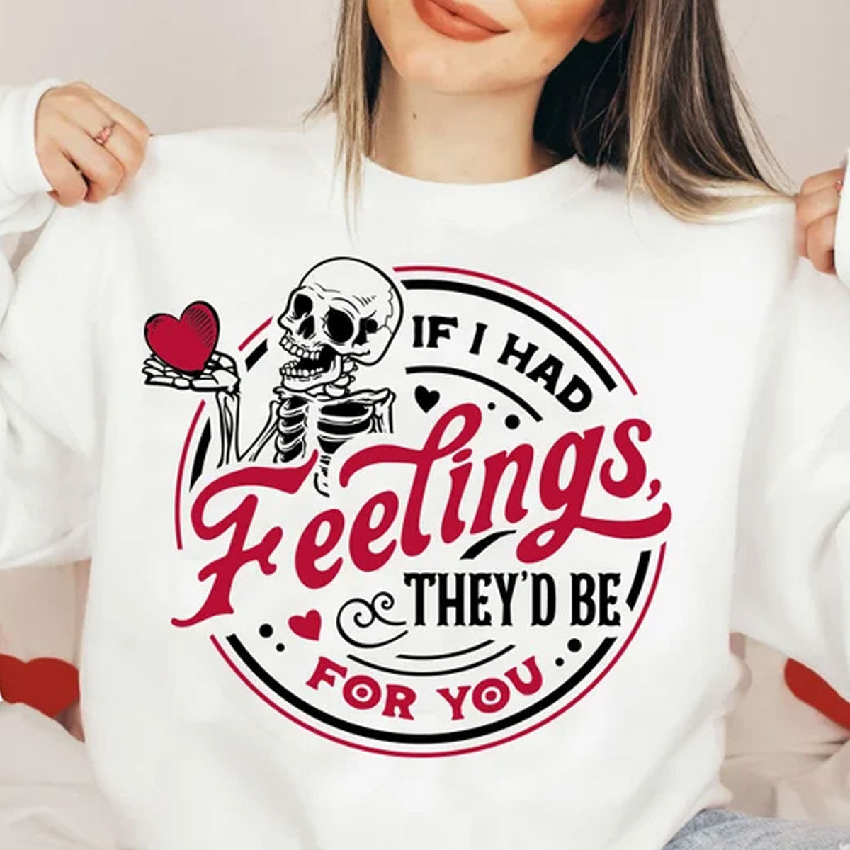 Wenn ich Gefühle für dich hätte – Partner-T-Shirt und Hoodie