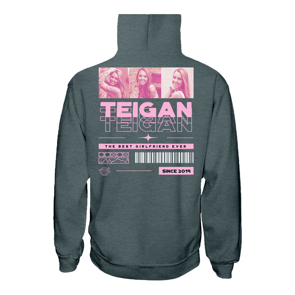 Meine Freundin – Personalisiertes Partner-T-Shirt und Hoodie