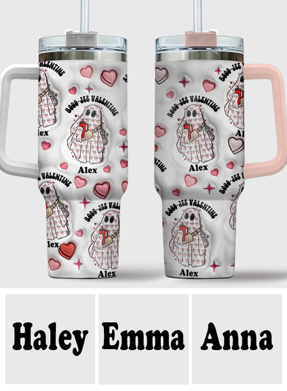 Boo Jee Valentine – Personalisierter Becher mit Henkel