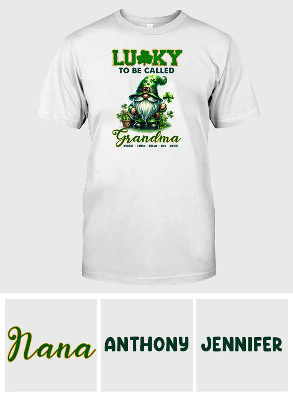 Glücklich, Nana/Mimi genannt zu werden... - Personalisiertes Oma-T-Shirt und Hoodie