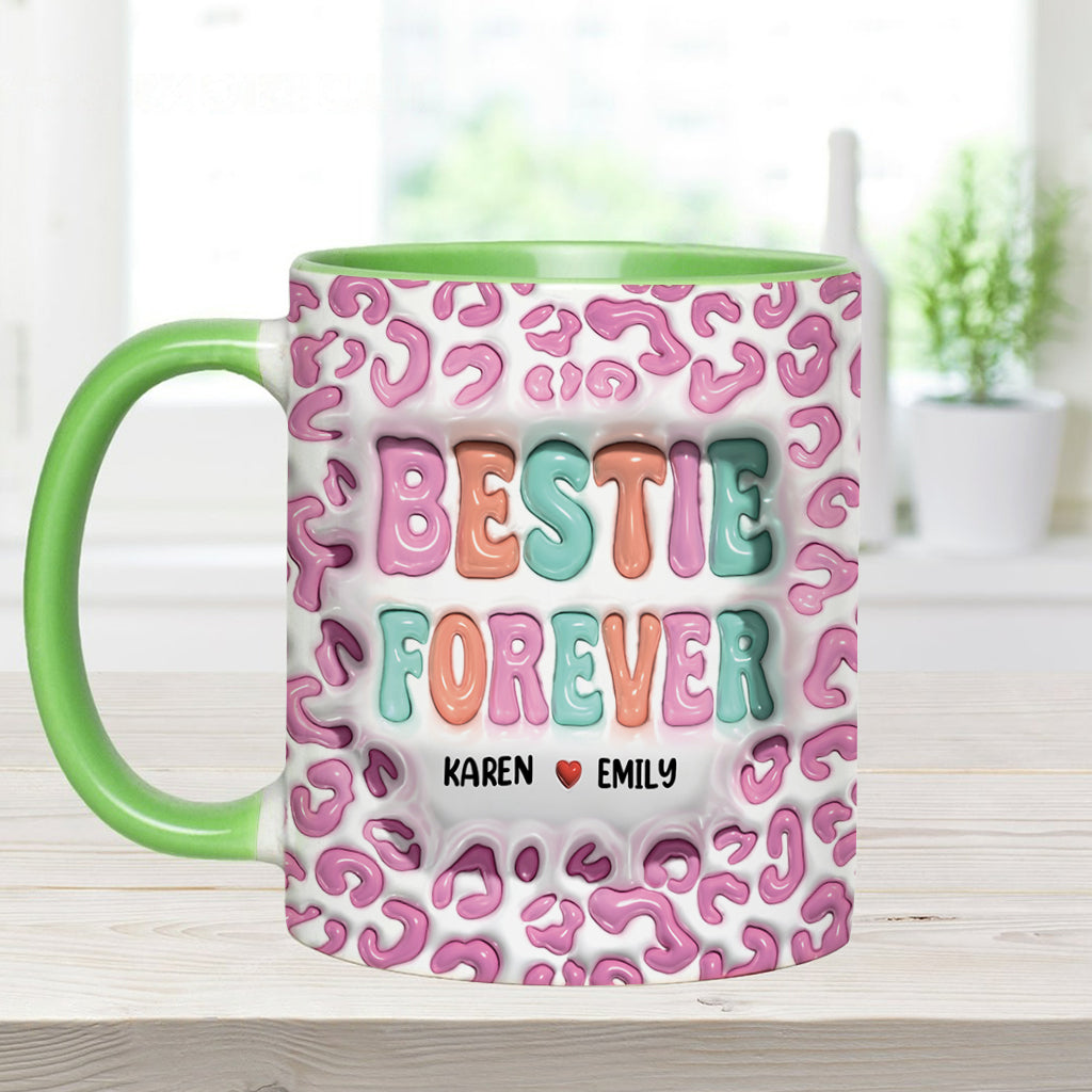 Für immer beste Freundin - Personalisierte Tasse mit dem Aufdruck „Bestie“