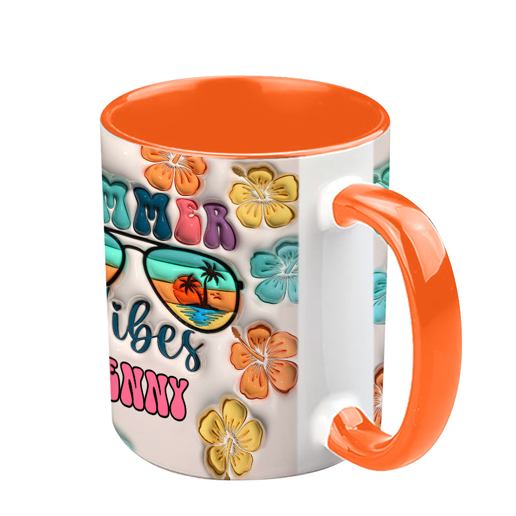 Sommerfeeling aufblasbar – Personalisierte Tasse für Meeresliebhaber