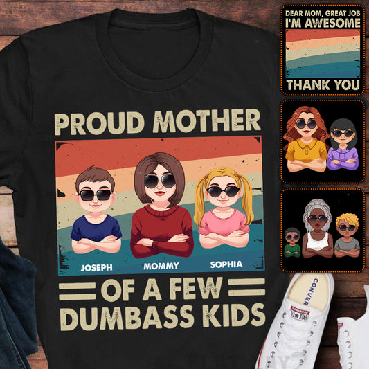 Stolze Mutter mehrerer Kinder – Personalisiertes Mutter-T-Shirt und Hoodie
