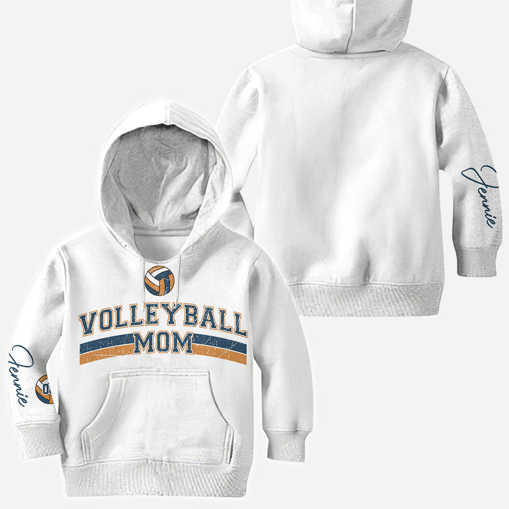 Volleyball-Mama mit beliebigem Kindernamen und -nummer - Personalisiertes Volleyball-Shirt