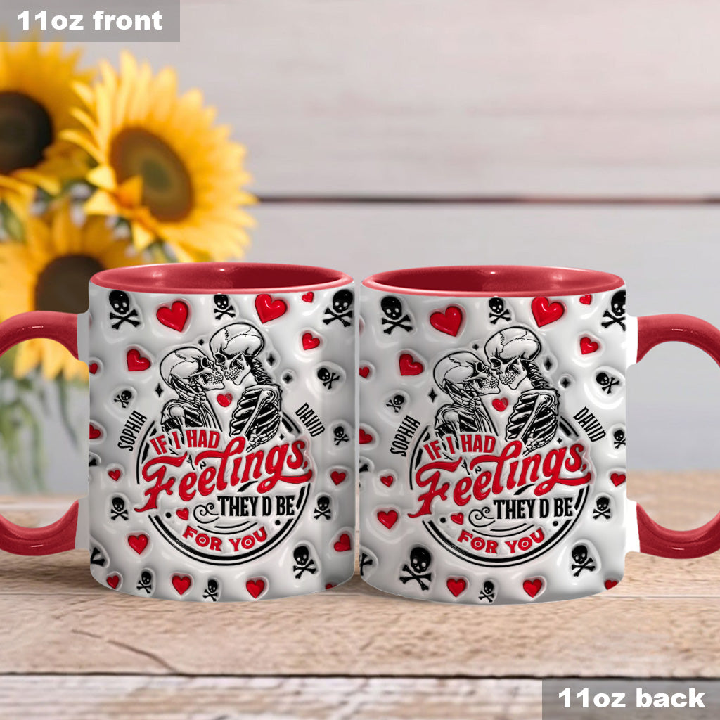 Wenn ich Gefühle hätte, wären sie für dich – Personalisierte Tasse für Paare