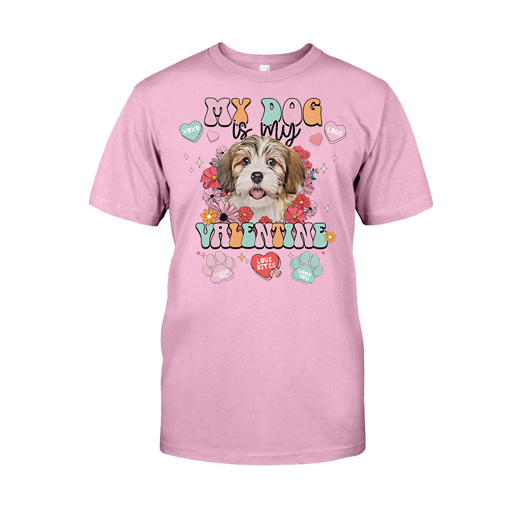 Mein Hund ist mein Valentinsschatz – Personalisiertes Hunde-T-Shirt und Hoodie
