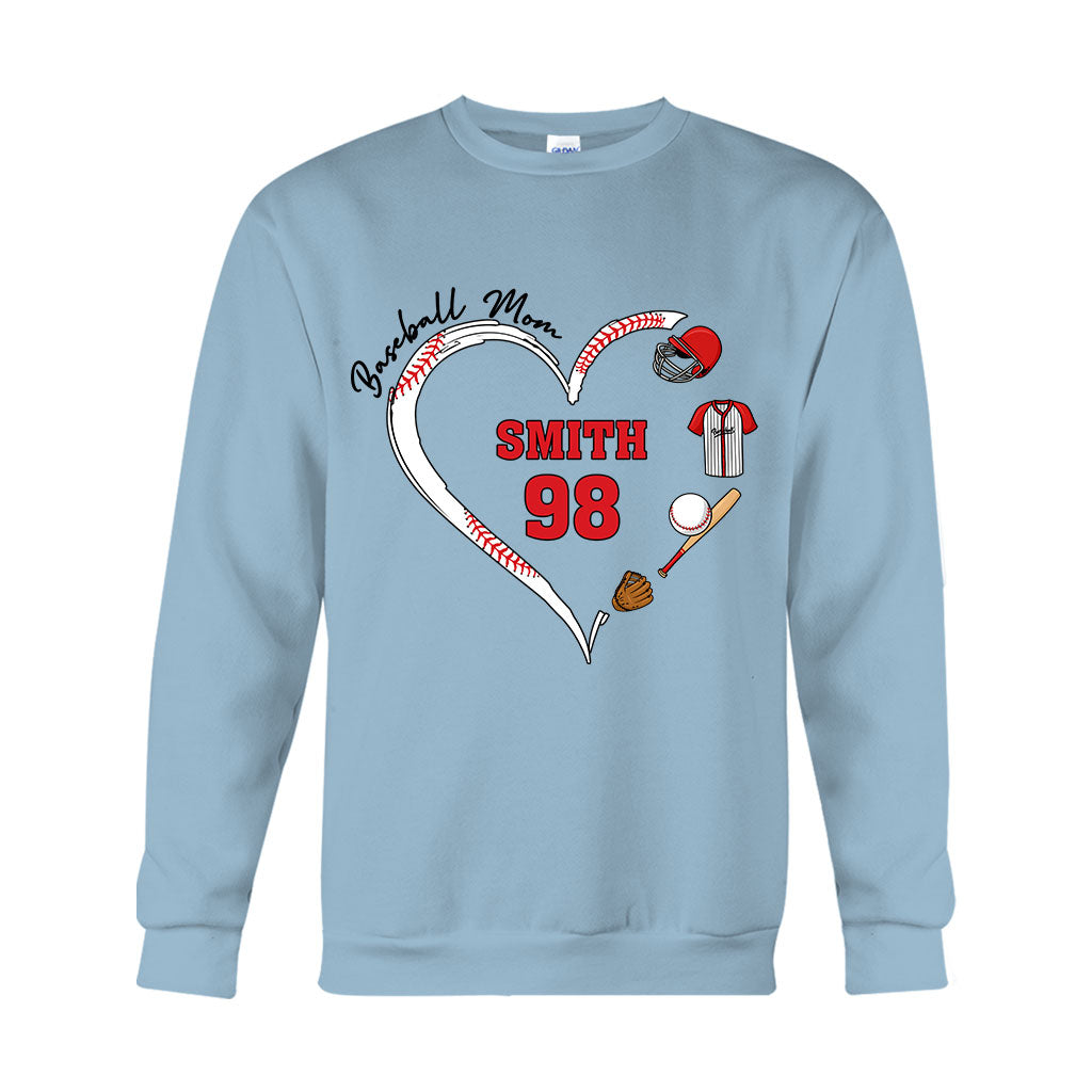 Baseball-Mama – Personalisiertes Baseball-T-Shirt und Hoodie