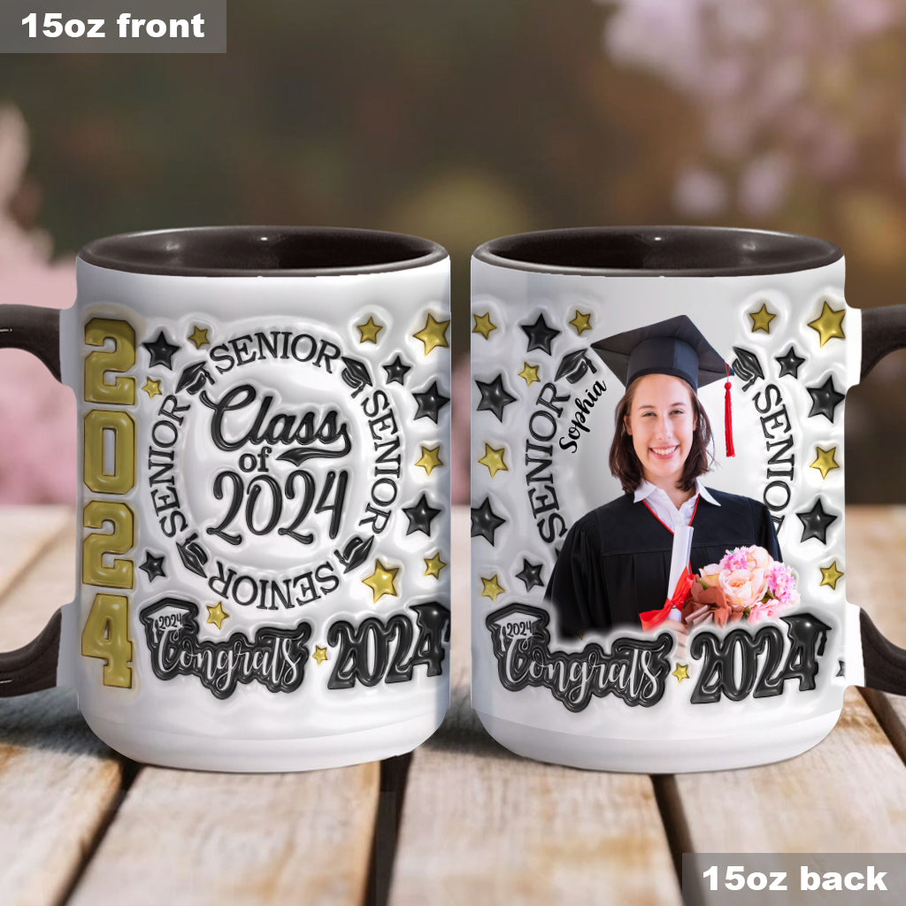 Abschlussjahrgang 2024 – Personalisierte Tasse mit Abschlussakzent