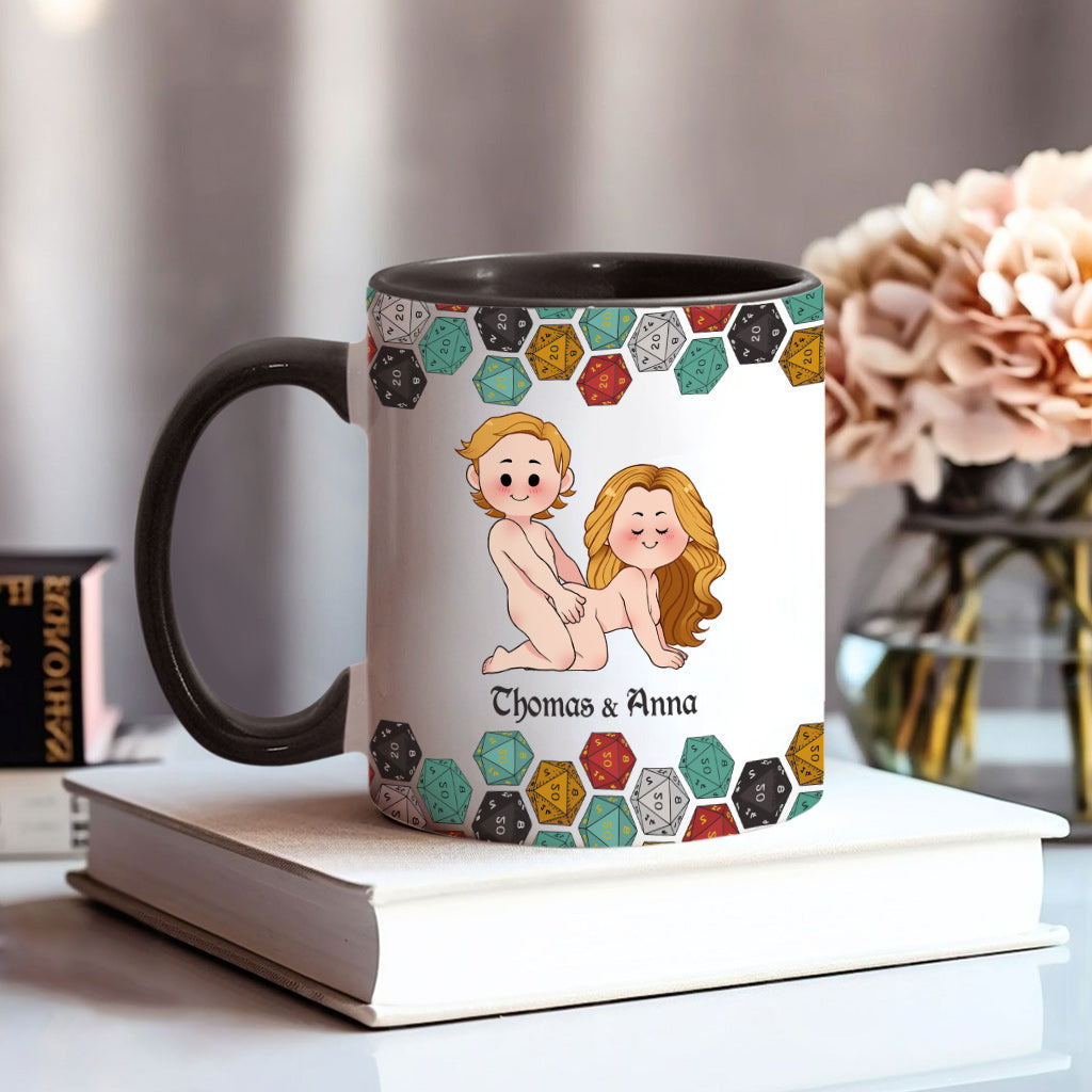 Sleeping With The DM - Personalized RPG Accent Mug