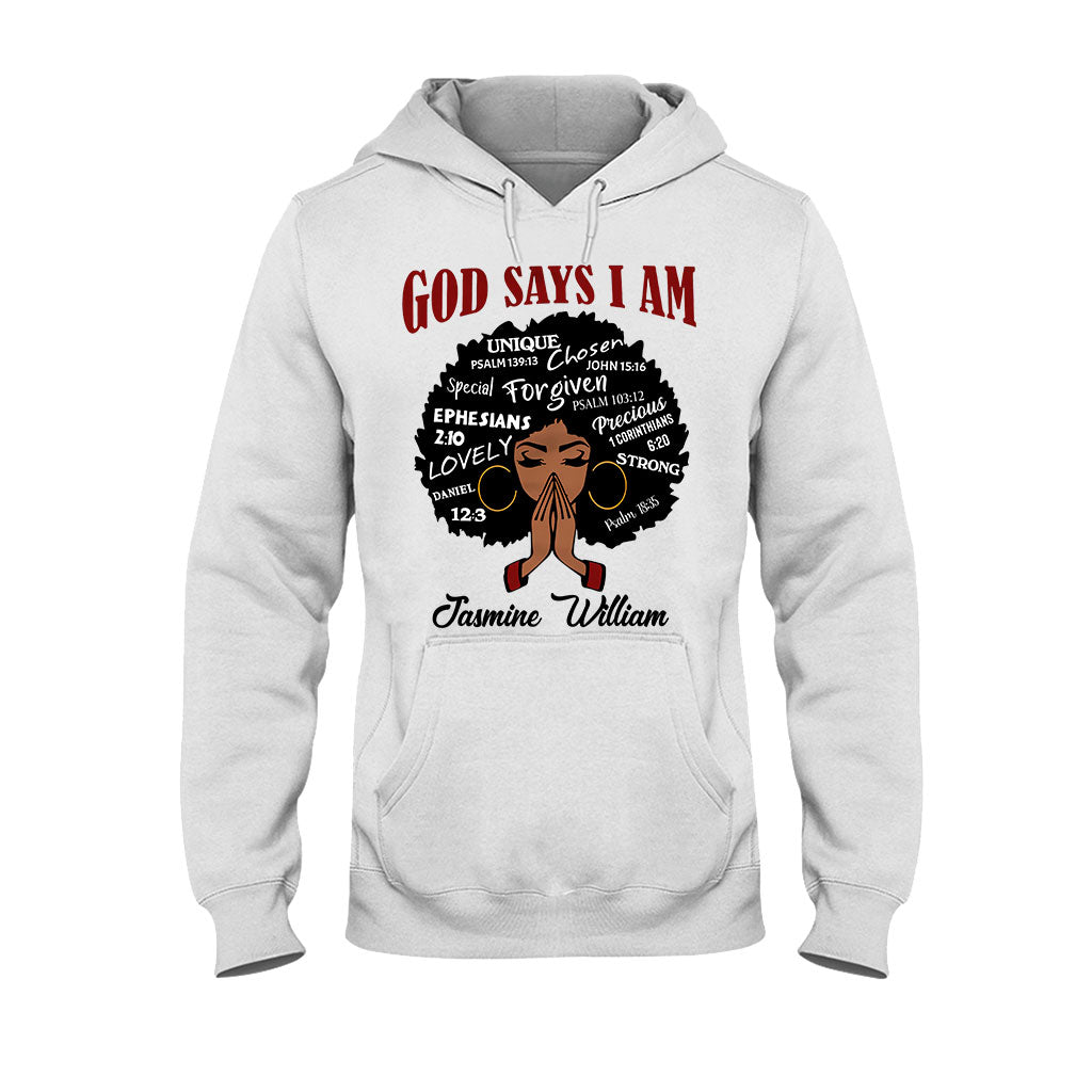 Gott sagt, ich bin es – Personalisiertes T-Shirt und Hoodie für Afroamerikaner