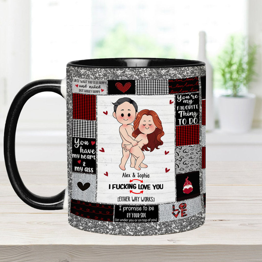 Ich liebe dich – Personalisierte Tasse für Paare