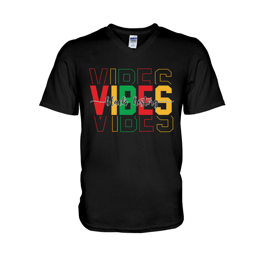 Black History Vibes - Personalized African American T-shirt And Hoodie