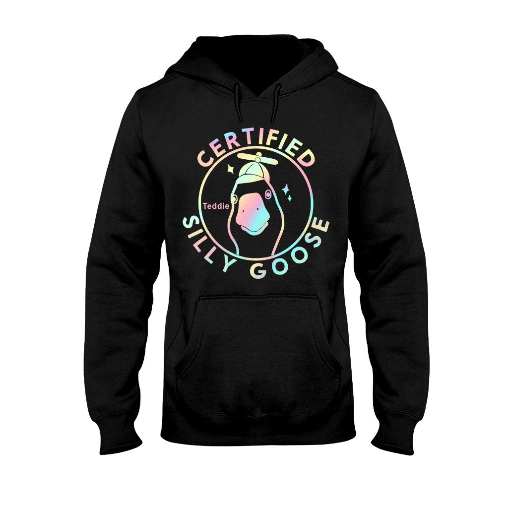 Zertifizierte alberne Gans – Personalisiertes Sarkasmus-T-Shirt und Hoodie