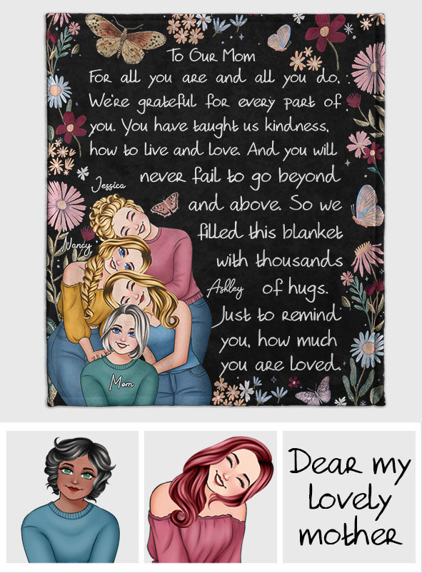 Für unsere Mutter/Mama... - Personalisierte Mutterdecke
