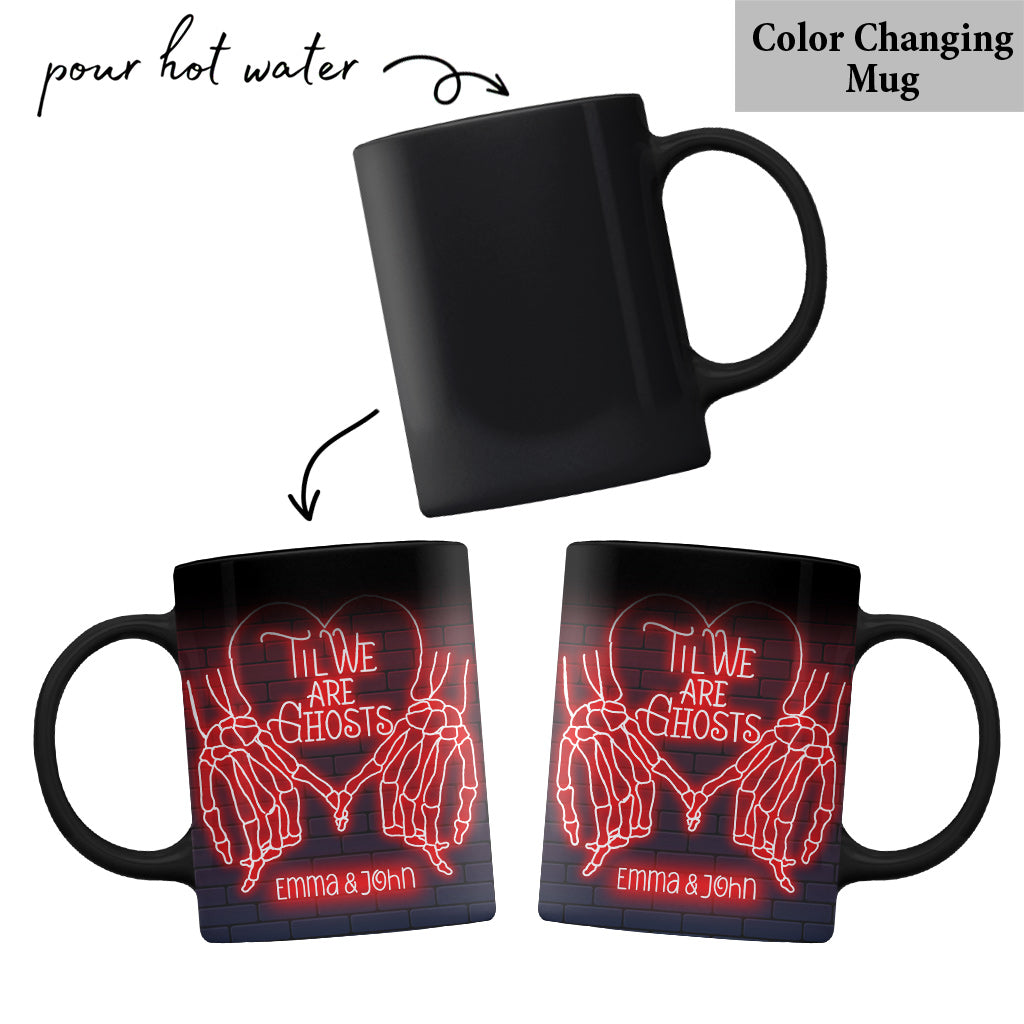Bis wir Geister sind – Personalisierte Tasse für Paare
